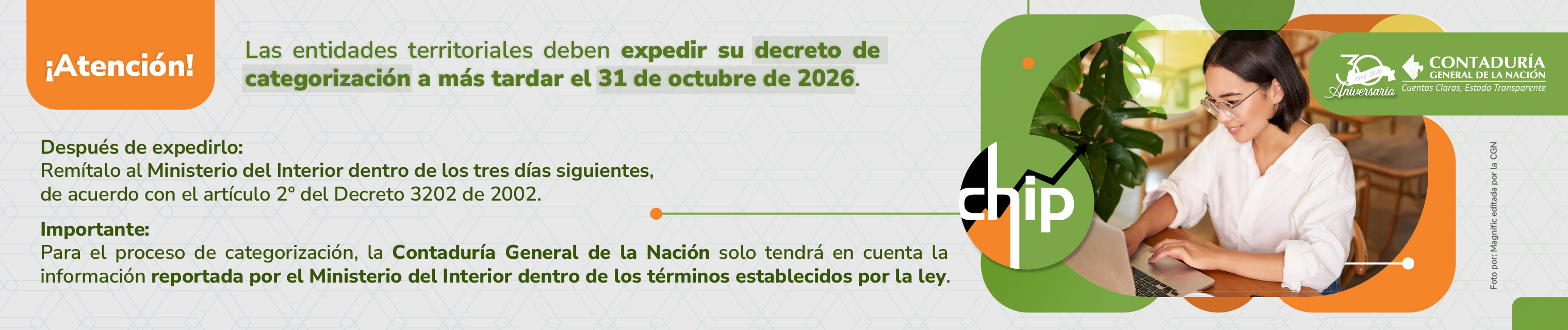 Conozca la fecha límite para la expedición del decreto de categorización